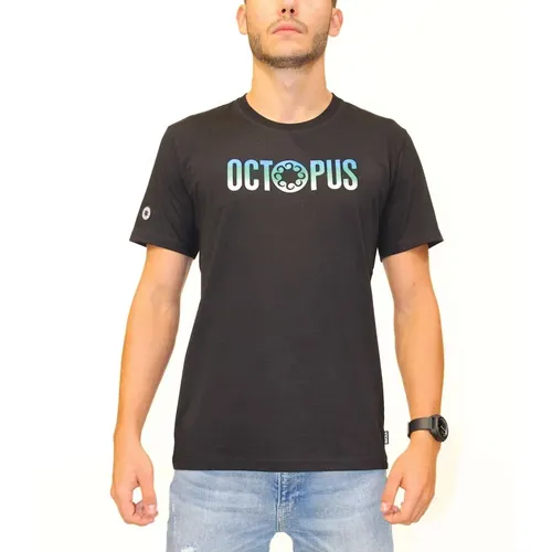 T-Shirt Mit Aufgesticktem Oktopus-Logo In Schwarz - Octopus - Modalova