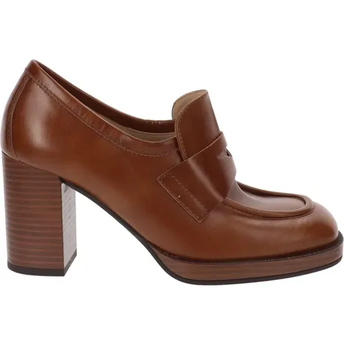 Leder High Heel Schuhe , Damen, Größe: 37 EU - Nerogiardini - Modalova