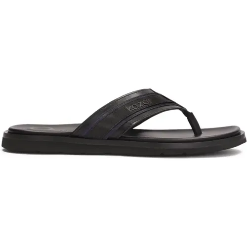 Herren Leder Flip-Flops , Herren, Größe: 39 EU - Kazar - Modalova