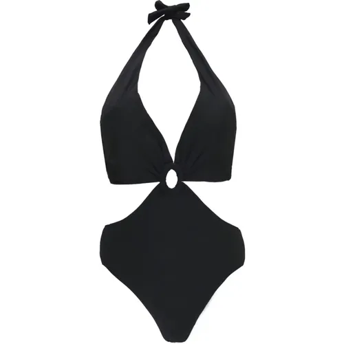 Schwarzer Meer Kleidung Badeanzug Schnürung Ring - Fisico - Modalova