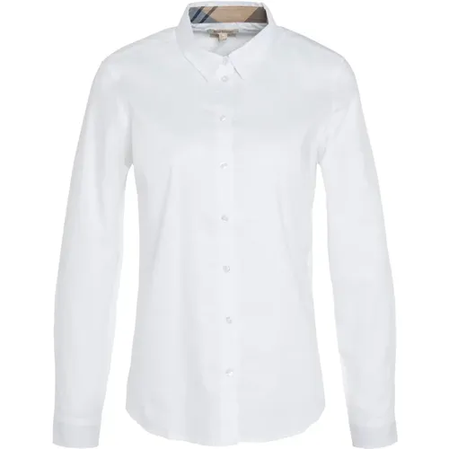 Elegant Oxford Cotton Shirt with Feminine Details , female, Sizes: M, XS, S, L - Barbour - Modalova