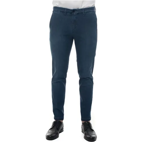 Jeans denim cut chino , Herren, Größe: W42 - Fay - Modalova