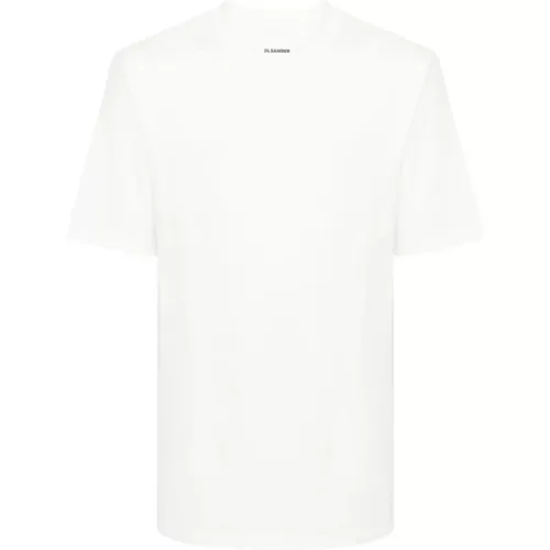 Cotton T-shirt with Logo Print , male, Sizes: M, 2XL, XL, L - Jil Sander - Modalova