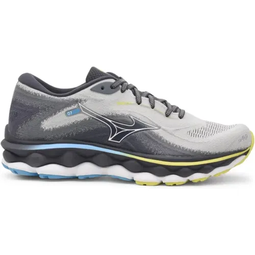 Schwebende Wave Sky 7 Sneakers , Herren, Größe: 42 1/2 EU - Mizuno - Modalova