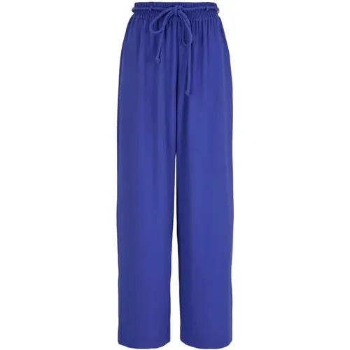 Azzurro Trousers , female, Sizes: S, XS, M - Emporio Armani - Modalova