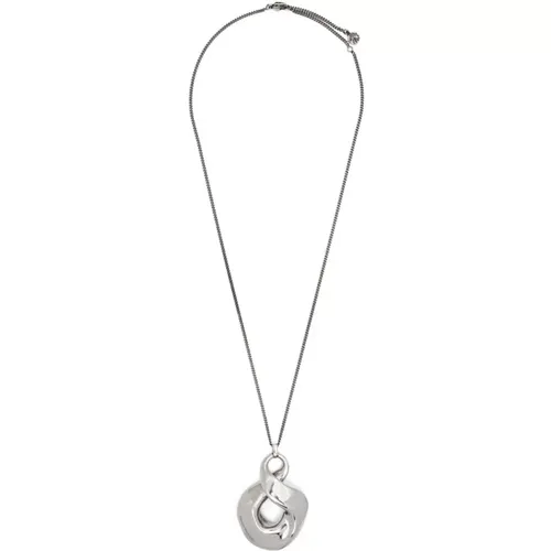 Oversize-Pendant Necklace with Logo Charm , female, Sizes: ONE SIZE - alexander mcqueen - Modalova
