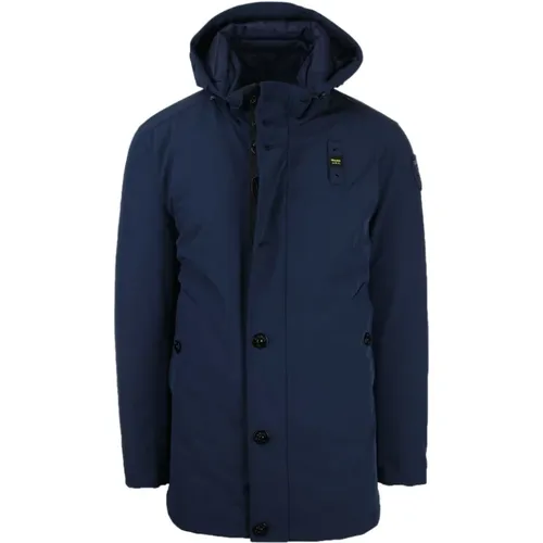 Blaue Chester Jacke , Herren, Größe: L - Blauer - Modalova