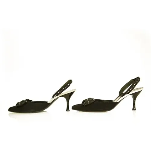 Pre-owned Suede heels , female, Sizes: 9 1/2 UK - Salvatore Ferragamo Pre-owned - Modalova