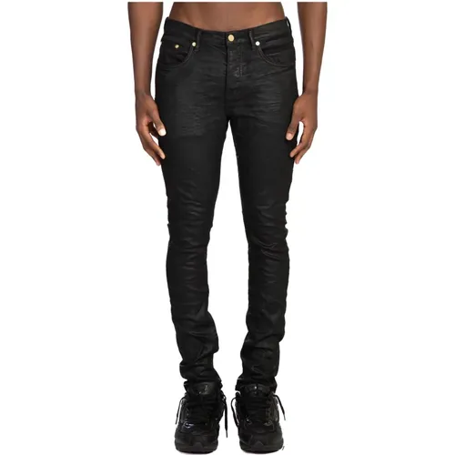 Midnight Coated Skinny Jeans , unisex, Größe: W34 - Purple Brand - Modalova