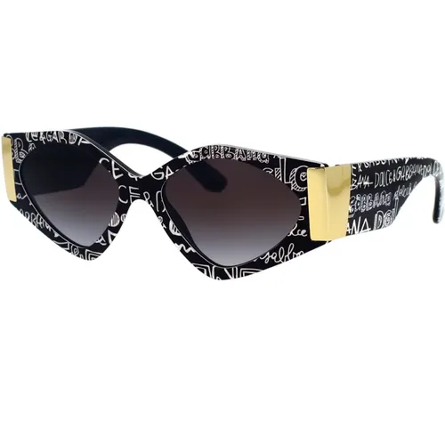 Sensual Style Sunglasses with Irregular Shape and Lightweight Material , female, Sizes: 55 MM - Dolce & Gabbana - Modalova
