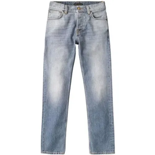 Slim Fit Silver Indigo Jeans , male, Sizes: W32, W31, W33, W34 - Nudie Jeans - Modalova