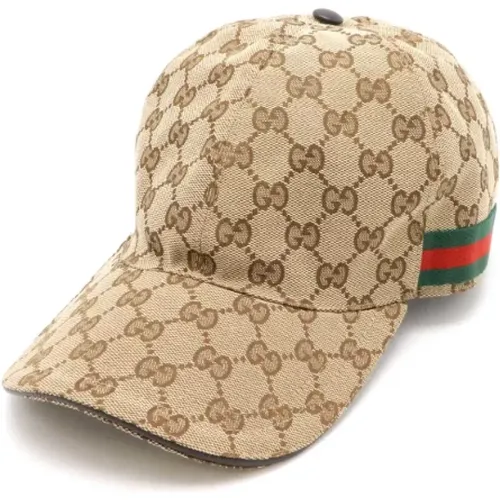 Pre-owned Canvas hats , female, Sizes: ONE SIZE - Gucci Vintage - Modalova