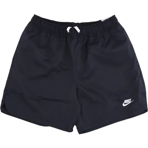 Mesh-gefütterte Badeshorts Schwarz/Weiß , Herren, Größe: 2XL - Nike - Modalova