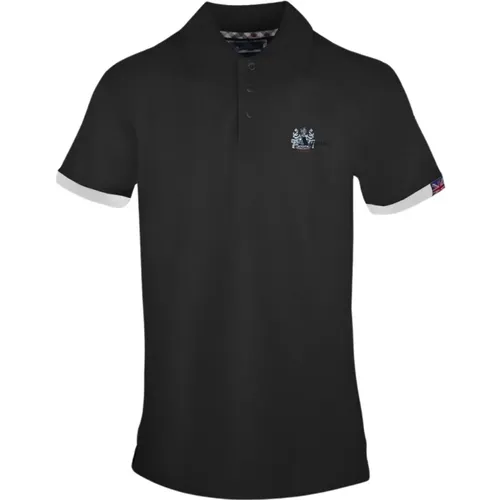 Schwarzes Polo-Shirt - Stilvolles Modell - Aquascutum - Modalova
