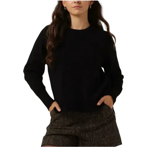 Schwarzer Strickpullover Mero O , Damen, Größe: M - Co'Couture - Modalova