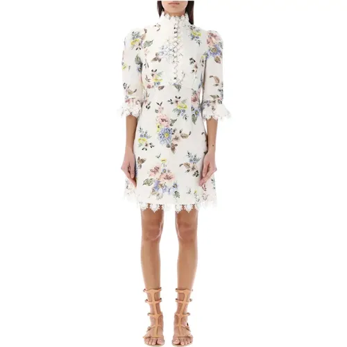 Floral Applique Mini Dress , female, Sizes: XS - Zimmermann - Modalova