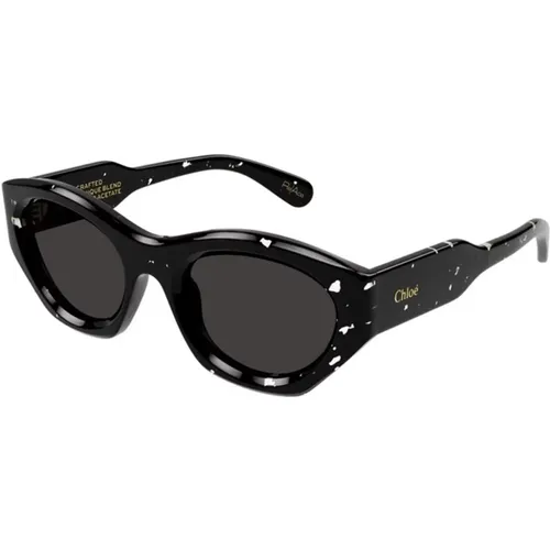 Grey Sunglasses Model Ch0220S , unisex, Sizes: 53 MM - Chloé - Modalova