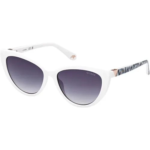 Stilvolle Sonnenbrille mit blauen Verlaufsgläsern,Rote Glanz Gradienten Sonnenbrille,Beige Brilliance Gradient Sonnenbrille - Guess - Modalova