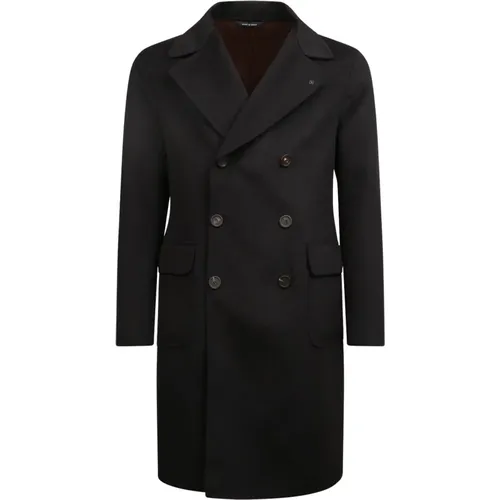 Double-Breasted Wool Coat , male, Sizes: XL - Tagliatore - Modalova