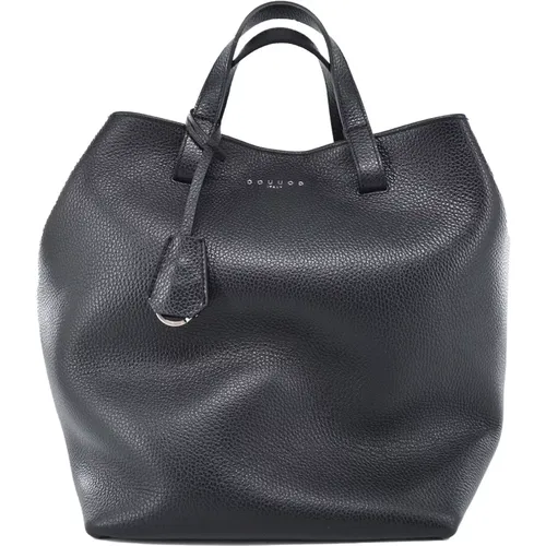 Soft Hammered Leather Handbag , female, Sizes: ONE SIZE - Douuod Woman - Modalova