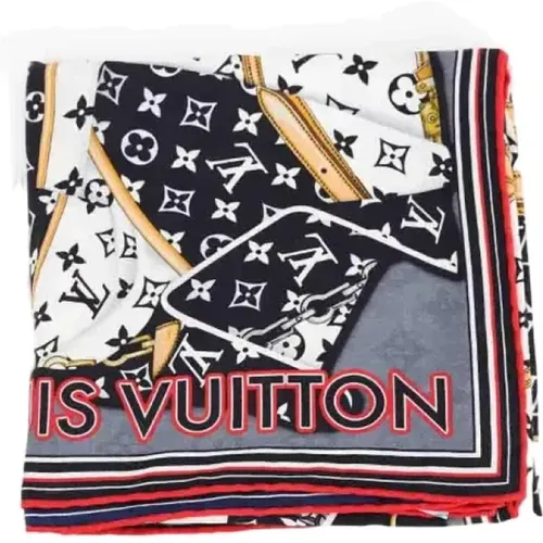 Pre-owned Silk scarves , female, Sizes: ONE SIZE - Louis Vuitton Vintage - Modalova