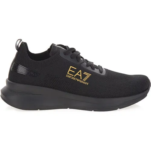 Sneakers Round Toe Lace-up Rubber Sole , male, Sizes: 10 2/3 UK, 6 2/3 UK, 8 2/3 UK, 8 UK, 9 1/3 UK, 7 1/3 UK, 6 UK, 11 1/3 UK - Emporio Armani EA7 - Modalova
