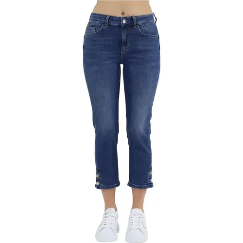 Cropped Jeans , female, Sizes: W30, W31, W25, W27, W32 - Liu Jo - Modalova