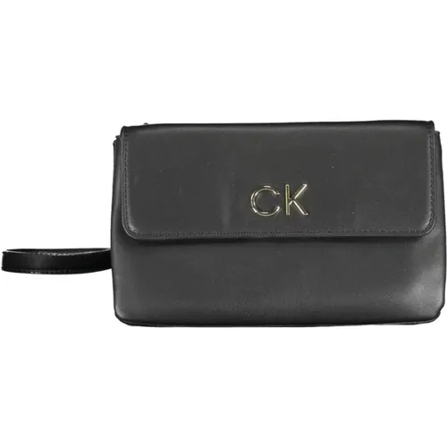 Schwarze Damen Schultertasche mit Logo , Damen, Größe: ONE Size - Calvin Klein - Modalova