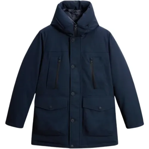 Arctic Parka Melton Blue Woolrich - Woolrich - Modalova