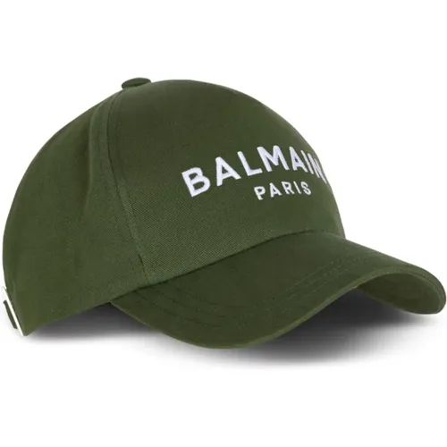 Baumwollbestickte Mütze Balmain - Balmain - Modalova