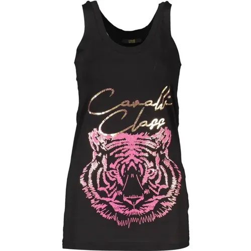 Stylish Printed Tank Top , female, Sizes: XL, L, M, S, XS - Cavalli Class - Modalova