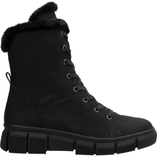 Schwarze Lässige Damen Stiefeletten , Damen, Größe: 40 EU - Rieker - Modalova