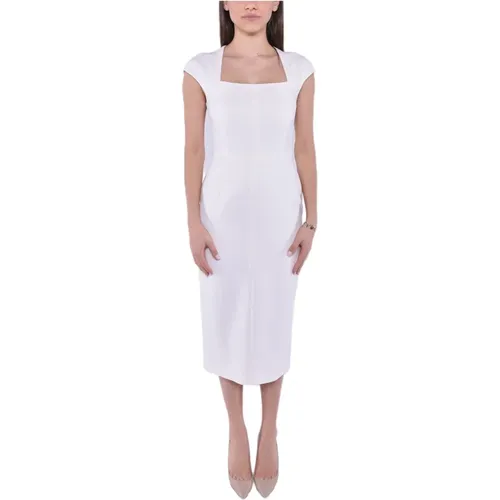 Sleeveless Cady Dress with Vertical Cuts , female, Sizes: S - Max Mara Studio - Modalova