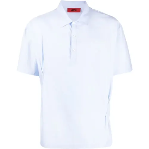 Clear Cotton Polo Shirt , male, Sizes: M - 424 - Modalova