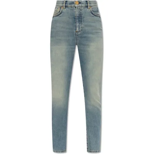 Jeans mit Vintage-Effekt , Damen, Größe: XS - Balmain - Modalova