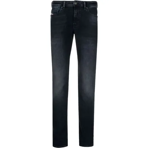 Dunkelblaue Skinny Jeans mit Niedriger Taille , Herren, Größe: W31 - Diesel - Modalova