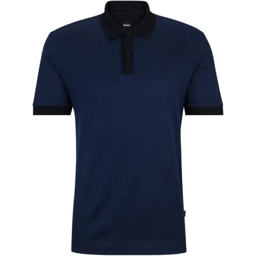 Blaue Polo T-Shirts und Polos , Herren, Größe: 3XL - Hugo Boss - Modalova