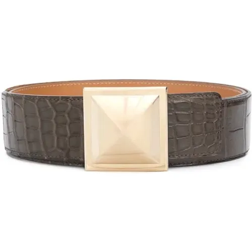 Pre-owned Leather belts , female, Sizes: ONE SIZE - Hermès Vintage - Modalova