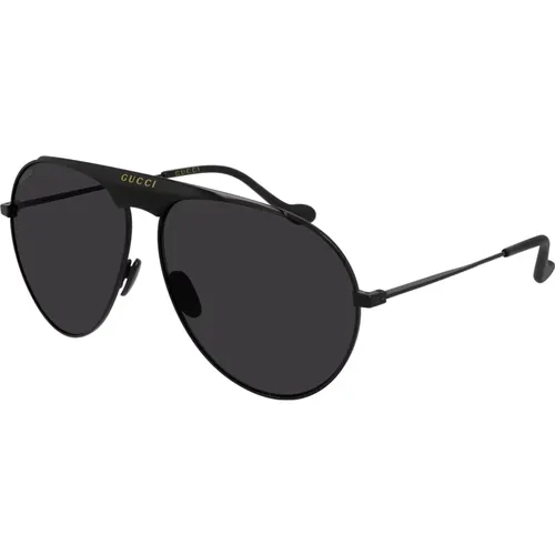 Grey Sunglasses , male, Sizes: 65 MM - Gucci - Modalova