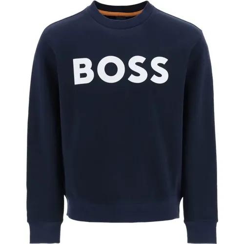 Logo Print Sweatshirt , Herren, Größe: S - Hugo Boss - Modalova