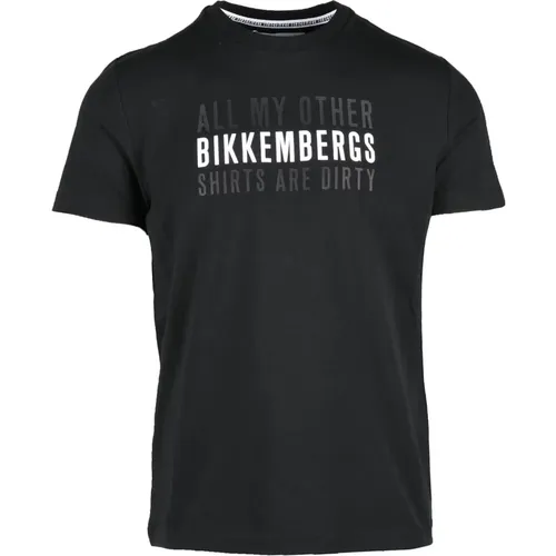 T-Shirt for Men , male, Sizes: M, L, 2XL, S - Bikkembergs - Modalova