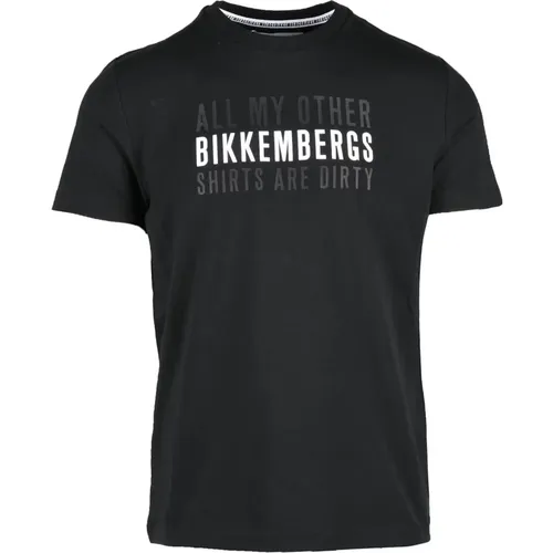 T-Shirt for Men , male, Sizes: M, XL, L, S - Bikkembergs - Modalova