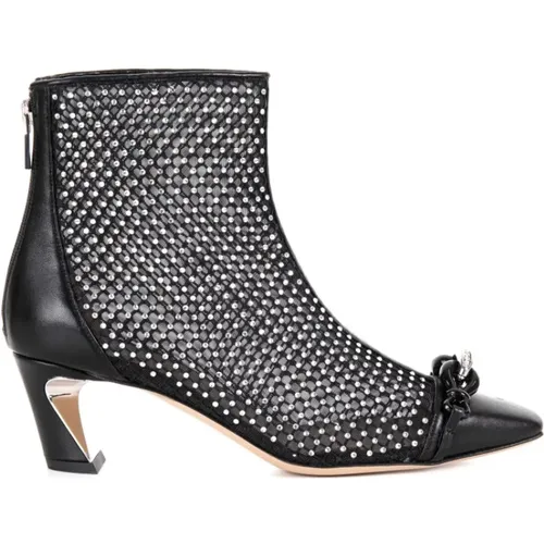 Summer Heeled Ankle Boots , female, Sizes: 3 UK, 4 UK, 6 UK - Baldinini - Modalova