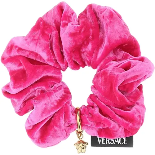 Fuchsia chenille scrunchie Versace - Versace - Modalova