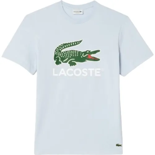 Cotton Jersey T-Shirt with Printed Logo , male, Sizes: L, S, XL - Lacoste - Modalova