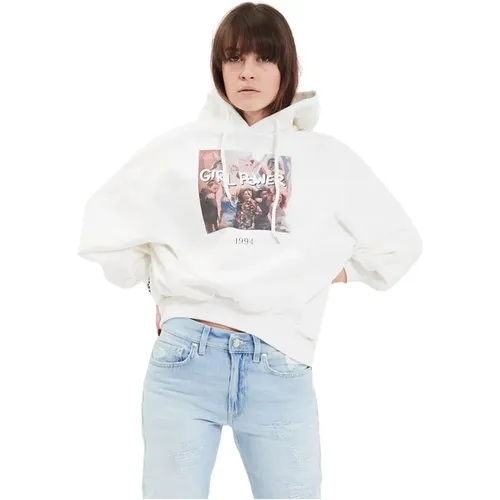 Stylish Fleece Sweatshirt , female, Sizes: 2XS - Throwback - Modalova