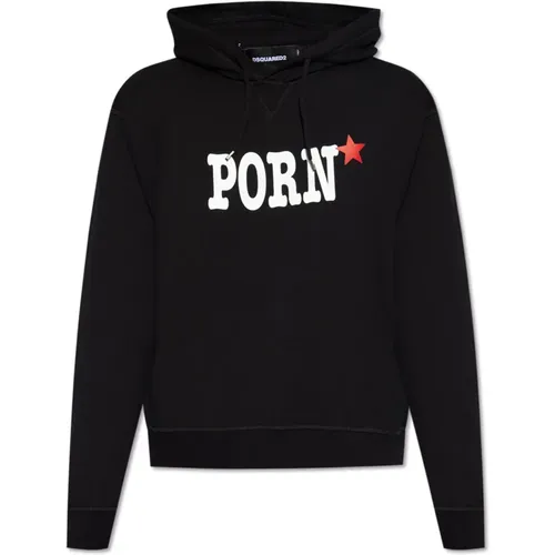 Bedruckter Hoodie , Herren, Größe: M - Dsquared2 - Modalova