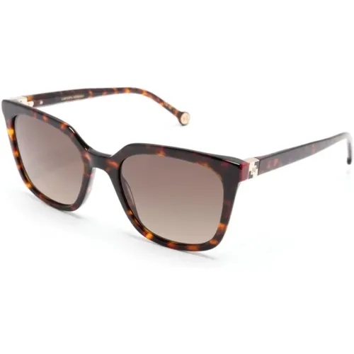 Her0236S O63Ha Sonnenbrille , Damen, Größe: 53 MM - Carolina Herrera - Modalova