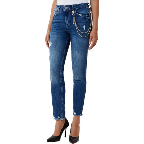 Skinny Jeans with Chain , female, Sizes: W30 - Liu Jo - Modalova