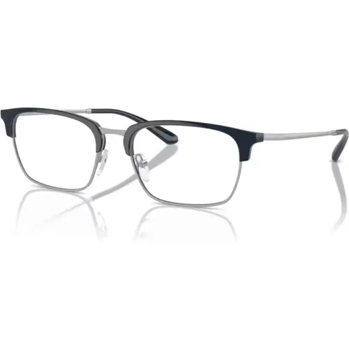 Matte Silver Brillen Gestelle Sonnenbrille , unisex, Größe: 55 MM - Emporio Armani - Modalova